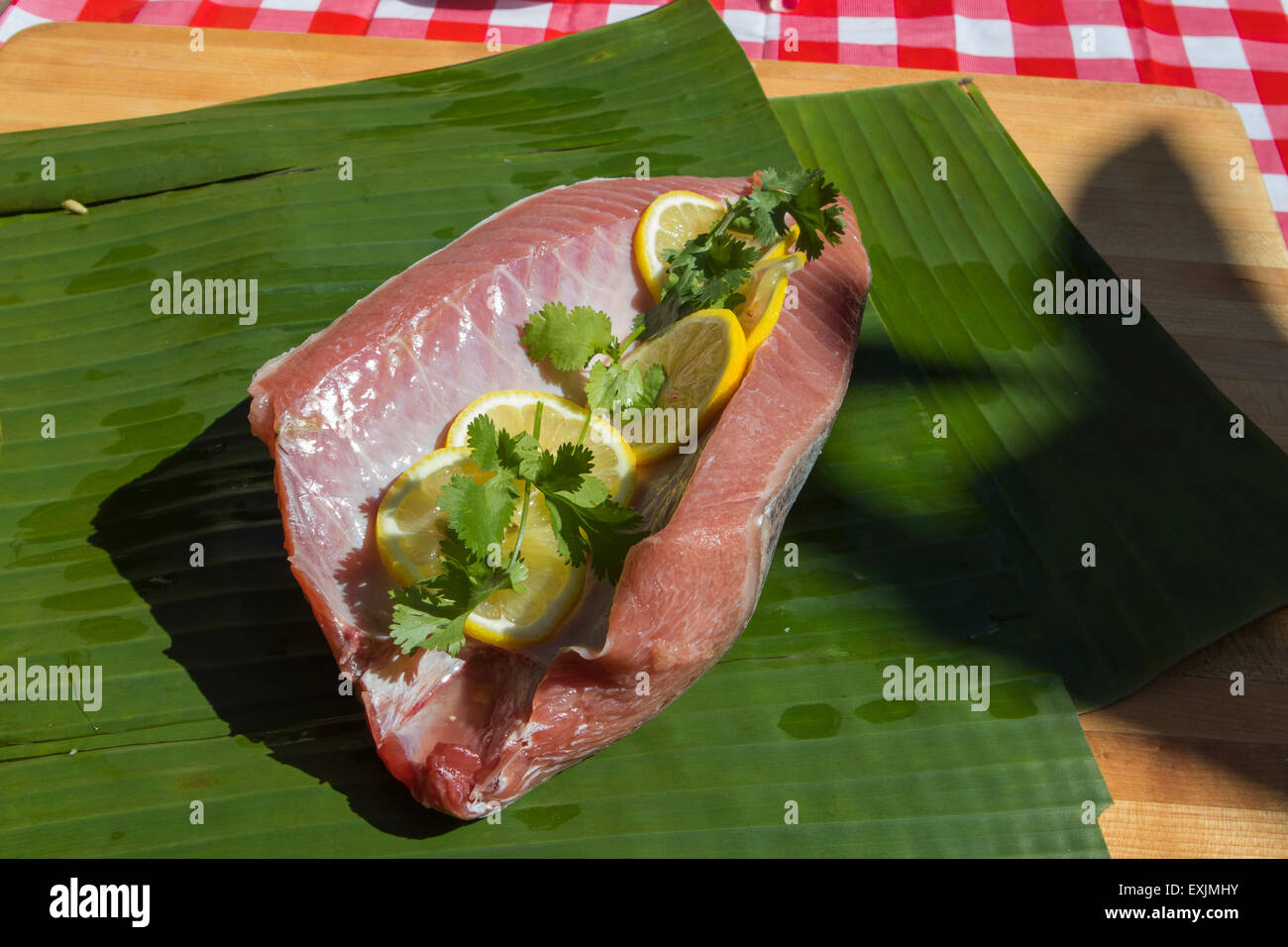 Blue fin tuna belly or Otoro as its known in Japan prepared and waiting