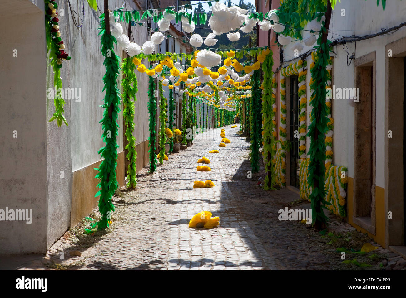 Tabuleiros Festival in Tomar, Portugal. Is been held every 4 years Stock Photo