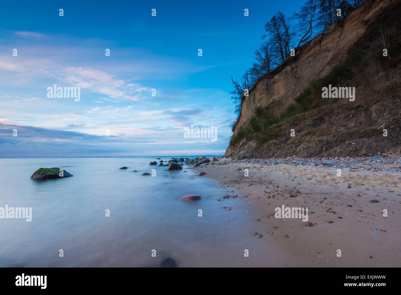 Beautiful seascape of Baltic Sea shore in Poland. Beautiful place for a walk Stock Photo