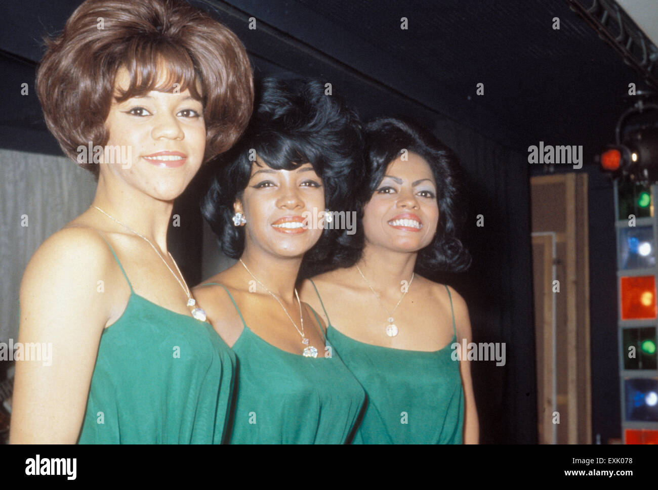THE SUPREMES in 1963. From  left: Forence Ballard, Mary Wilson, Diana Ross. Photo Tony Gale Stock Photo