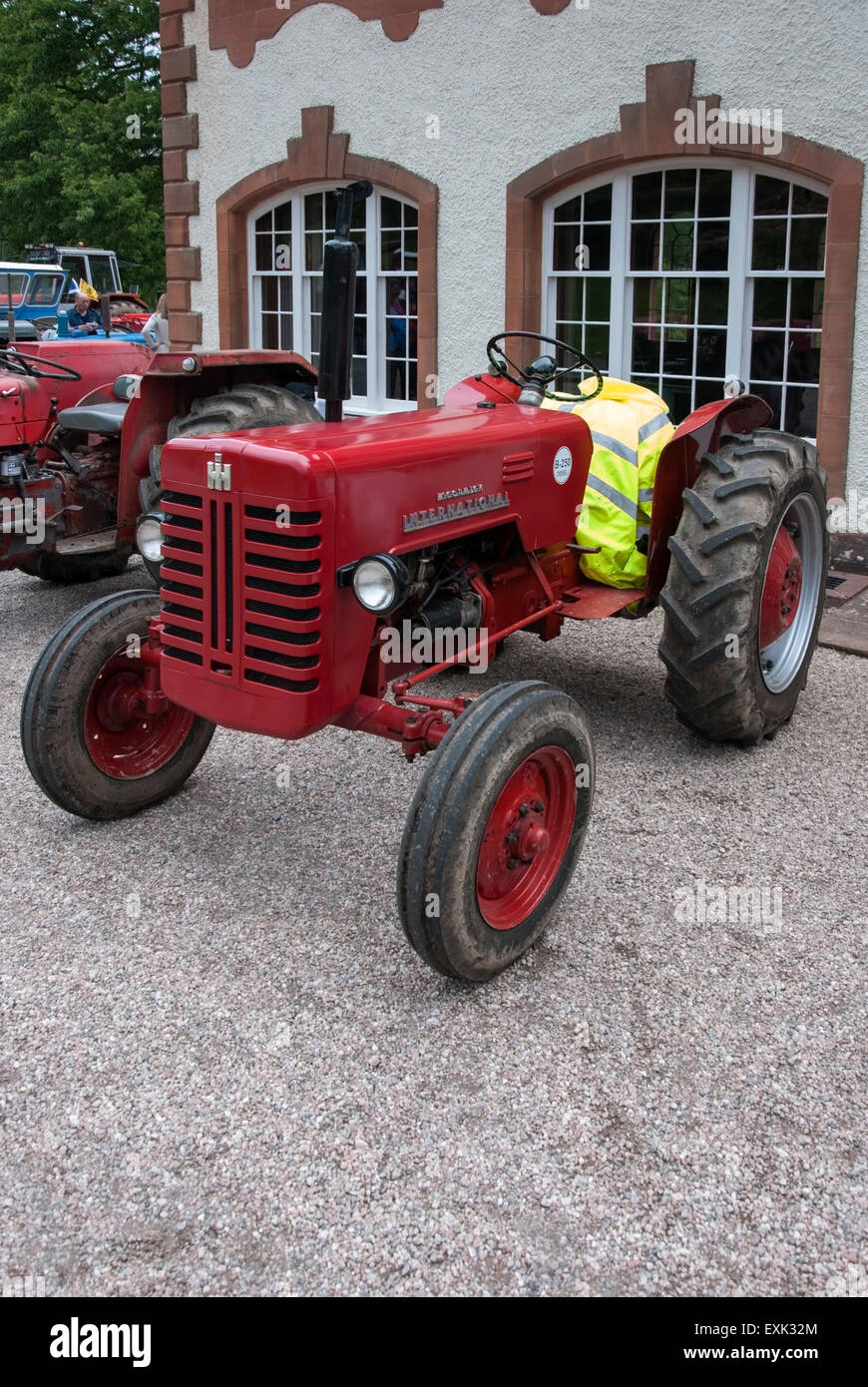 1957 Red McCormick International B250 Diesel Tractor - Stock Image