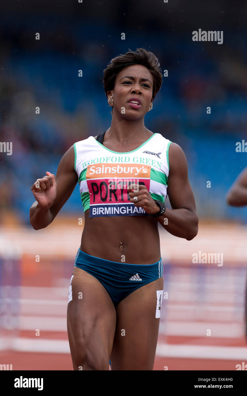 Tiffany PORTER Women's 100m Hurdles Heat 2 2014 Sainsbury's British  Championships Birmingham Alexander Stadium UK Stock Photo - Alamy