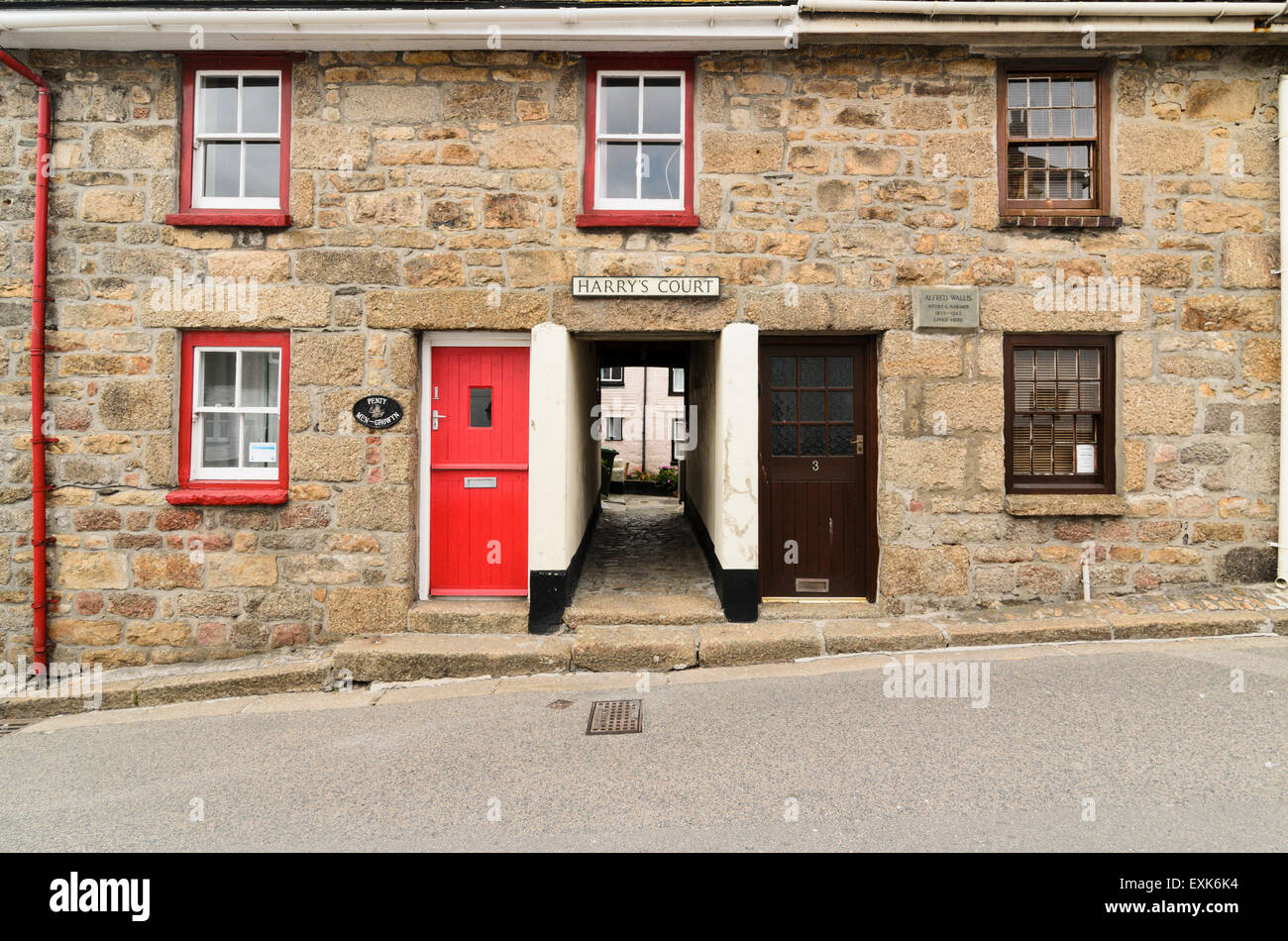 The former home of Alfred Wallis in St Ives, Cornwall, England, U.K