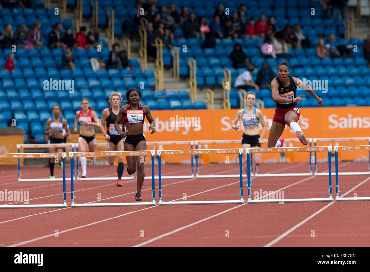 Aisha NAIBE-WEY Women's 400m Hurdles Heat 4, 2014 Sainsbury's