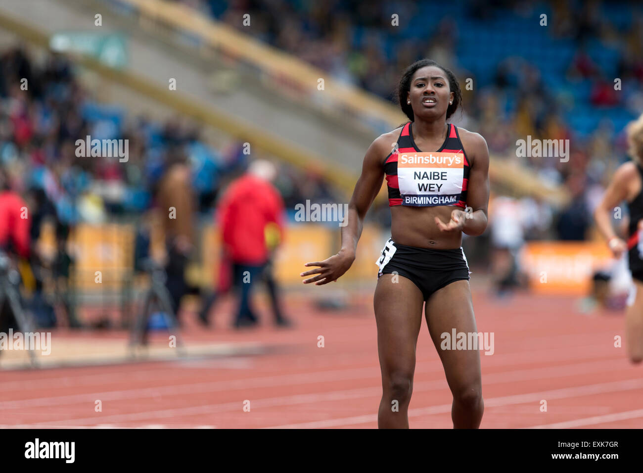 Aisha NAIBE-WEY Women's 400m Hurdles Heat 4, 2014 Sainsbury's