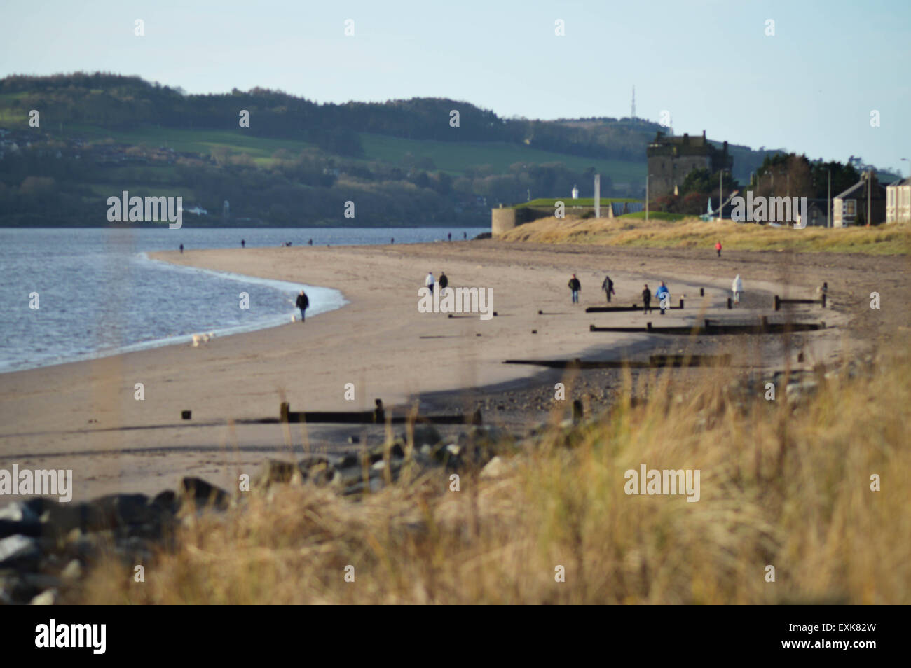 Broughty Ferry Beach Stock Photo Alamy