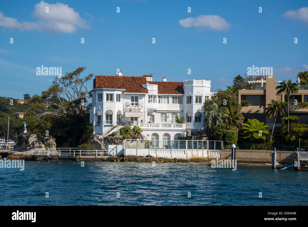 Posh waterfront house, Point Piper, Sydney, Australia Stock Photo Alamy
