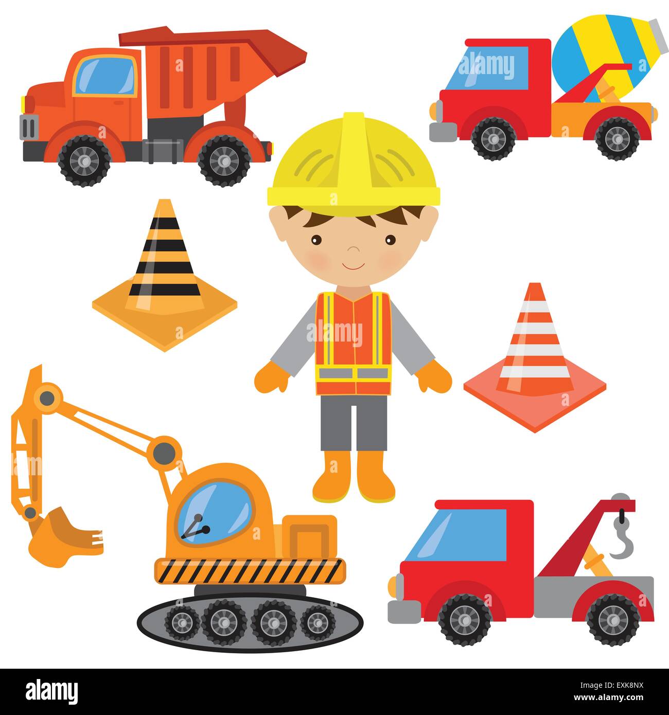 Cartoon construction tools hi-res stock photography and images - Alamy