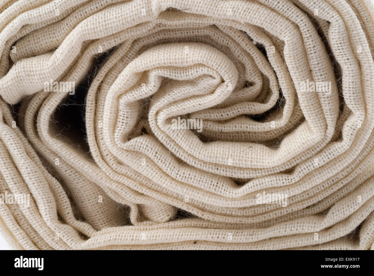 Cotton rolled, studio shot Stock Photo