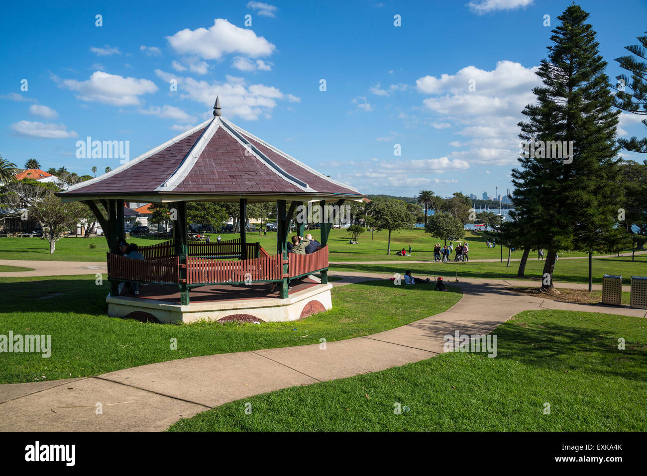Watson Bay, Bandstand or Rotunda Robertson Park, Sydney, Australia Stock Photo