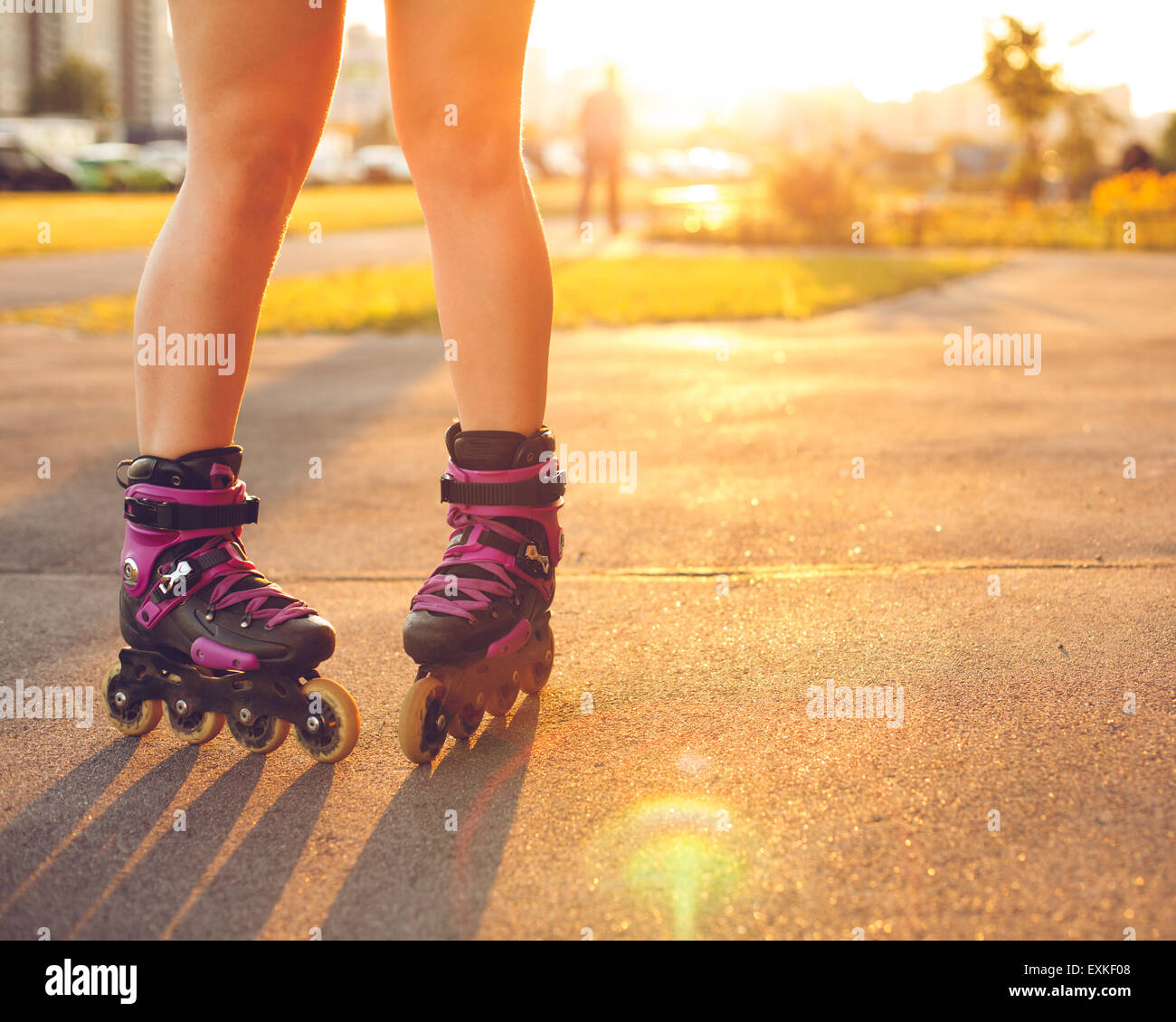 Roller skating model hires stock photography and images Alamy