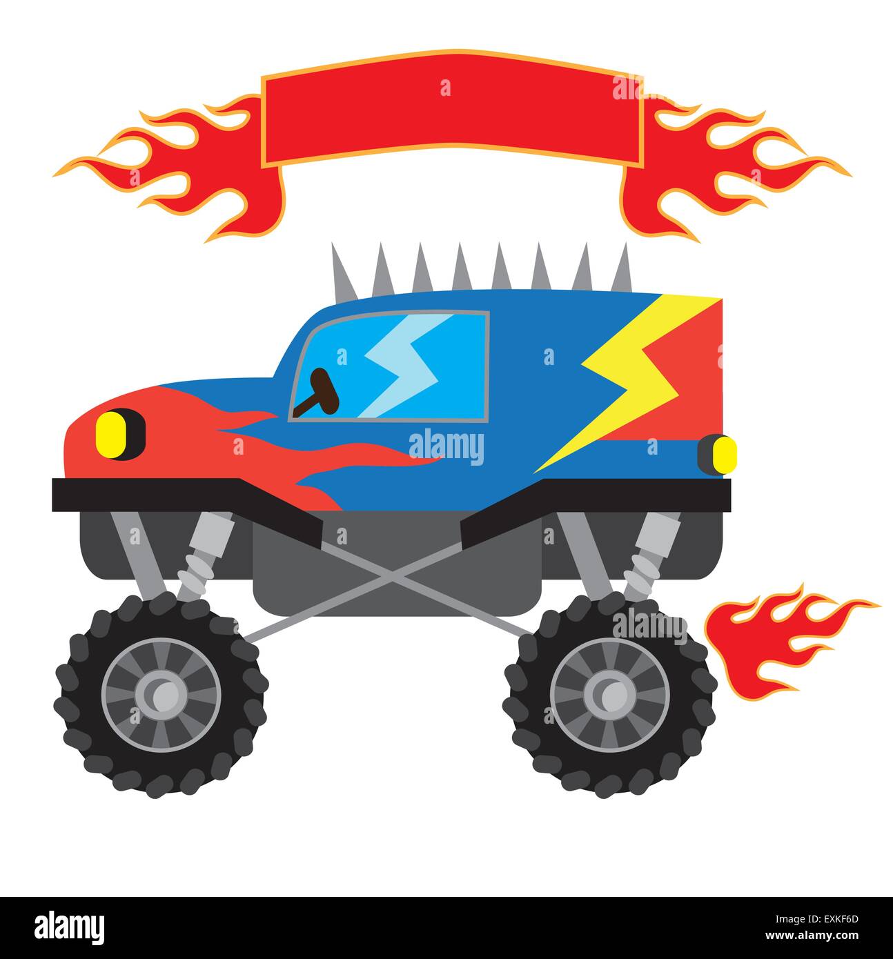 Monster truck Stock Vector Images - Alamy
