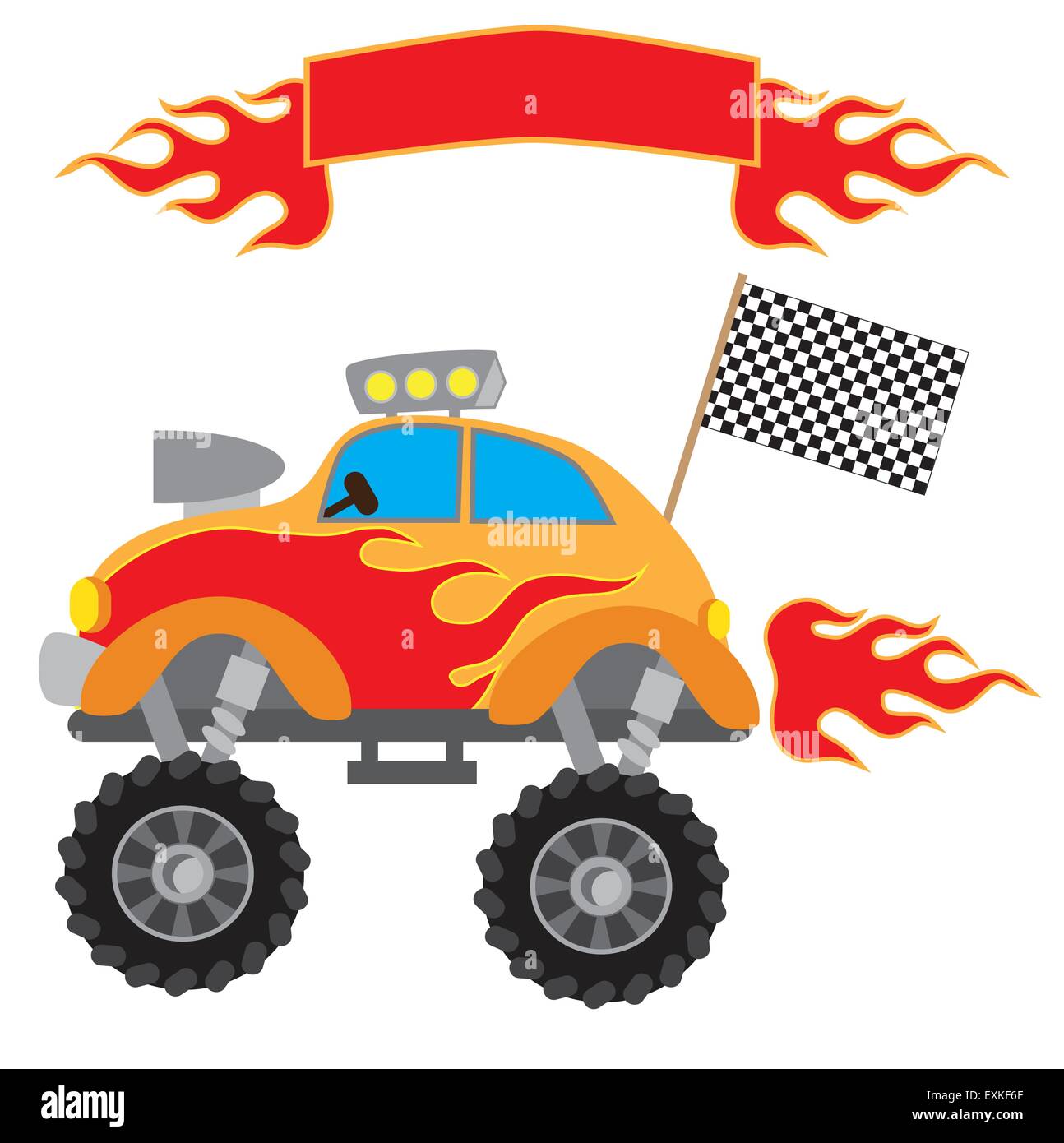 Monster truck Stock Vector Images - Alamy