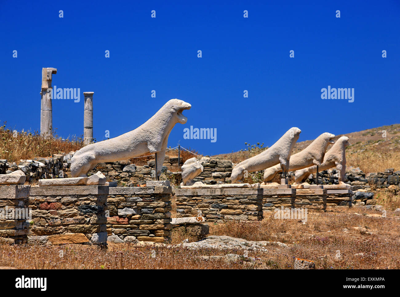 The (Naxian) Lions Terrace in the archaeological site of the 