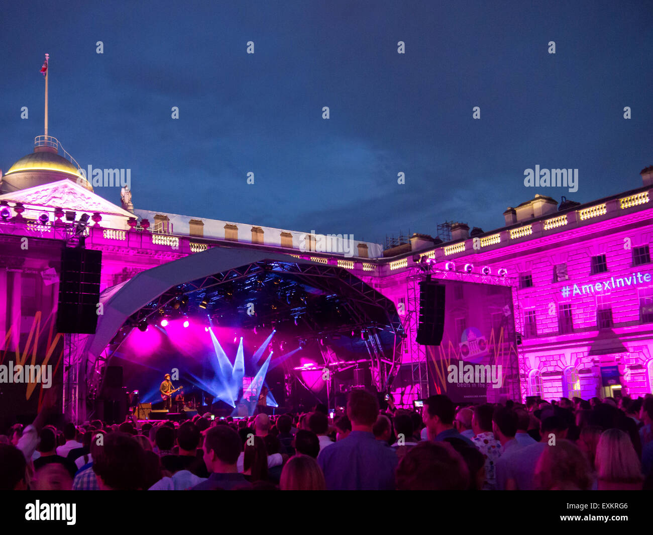 Gary Clark Jr playing live gig at Somerset House London UK Stock Photo