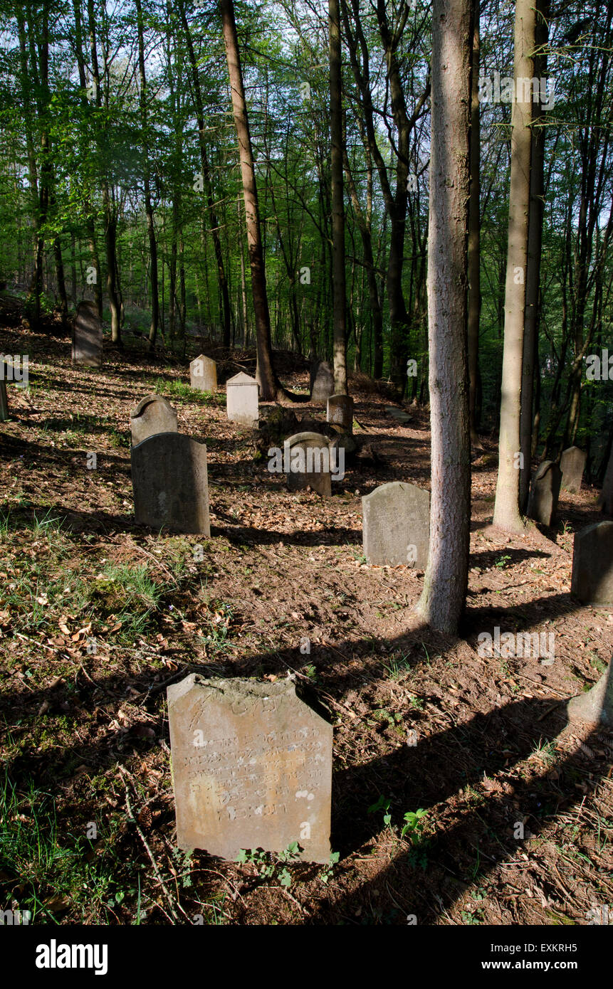 Jewish Cemetery Bueckeburg, Schaumburger Landkreis, Lower Saxony, Germany Stock Photo