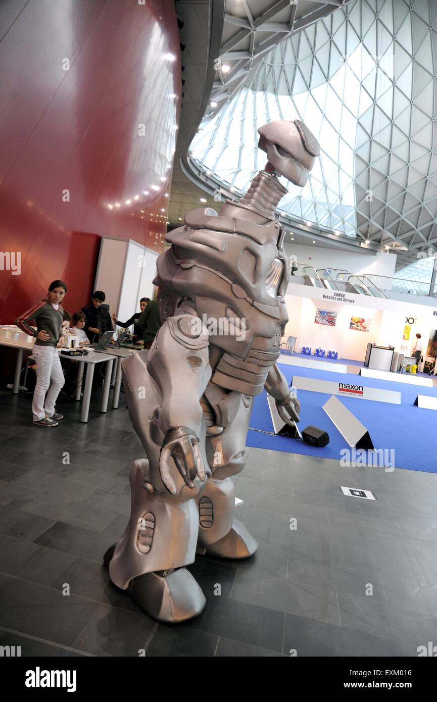 Milan (Italy), Trade Fair of Robotics, High Tech and Green Energy Stock Photo
