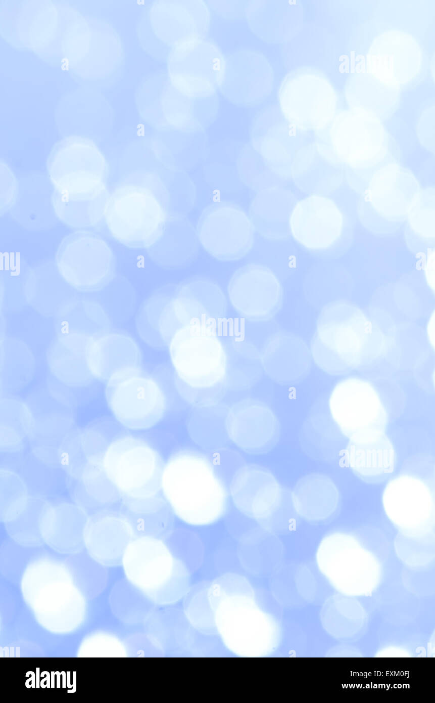 blue abstract blurred bokeh lights background Stock Photo - Alamy