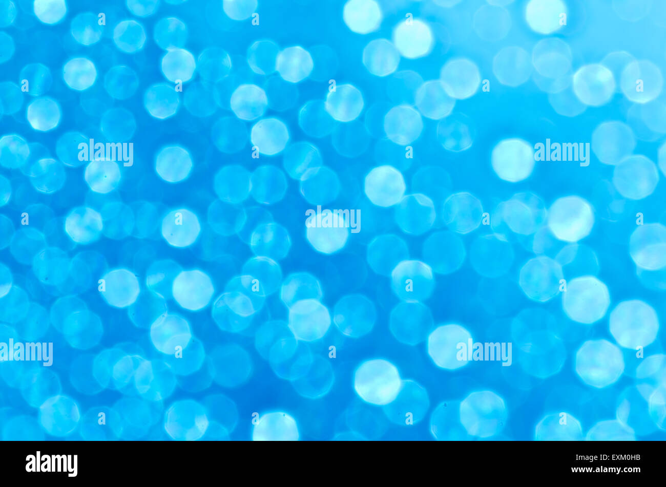 blue abstract blurred bokeh lights background Stock Photo - Alamy