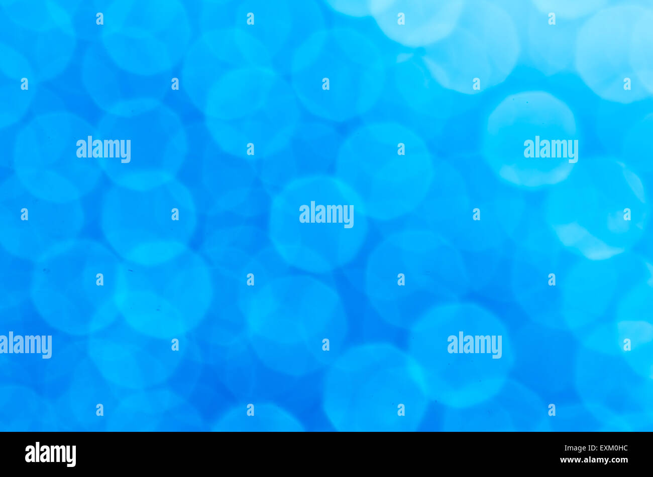 blue abstract blurred bokeh lights background Stock Photo - Alamy
