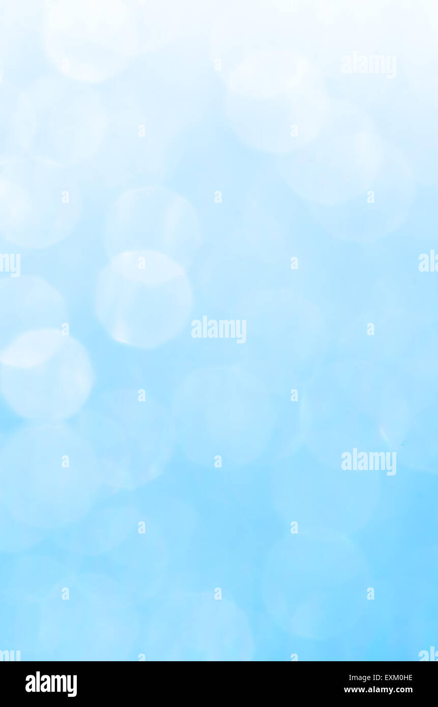 blue abstract blurred bokeh lights background Stock Photo - Alamy