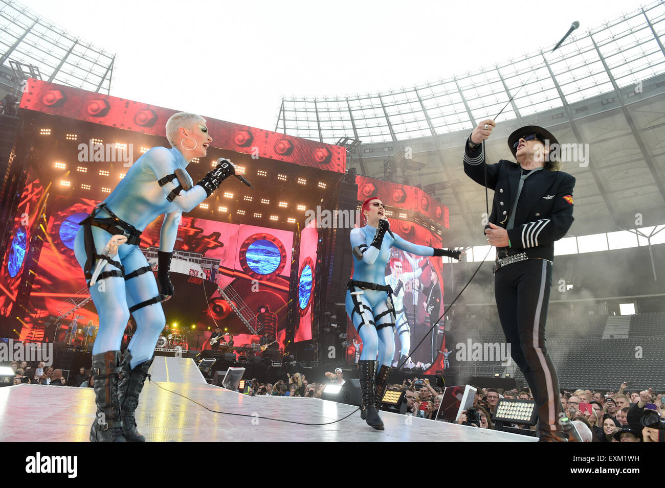  Singer Udo Lindenberg performs on stage during a concert at the Olympic Motiv 
