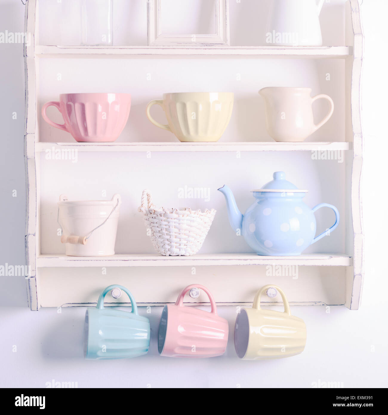 Vintage shelf Stock Photo