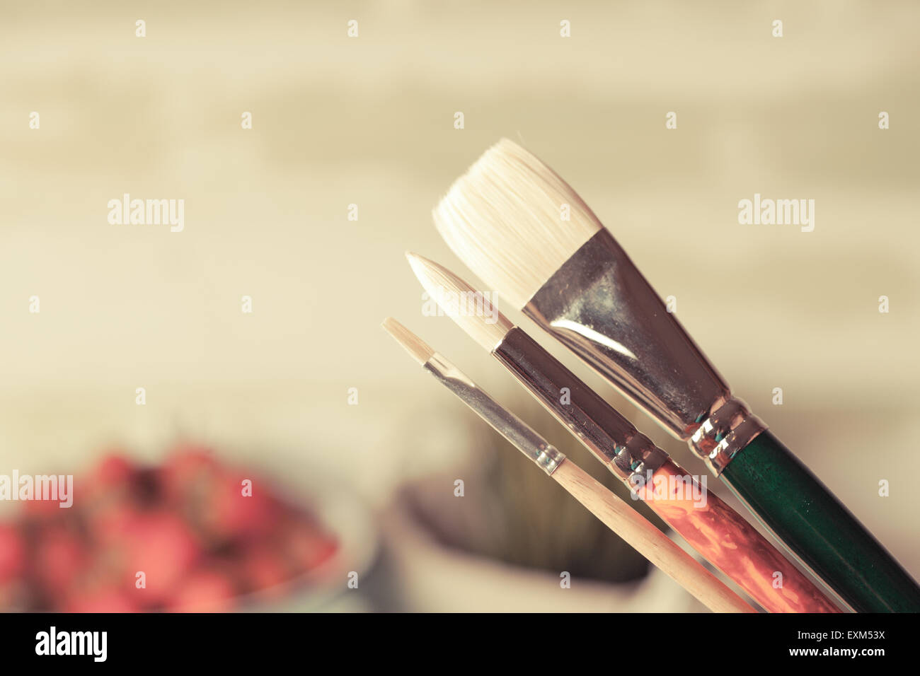 Set vintage border brushes hi-res stock photography and images - Alamy