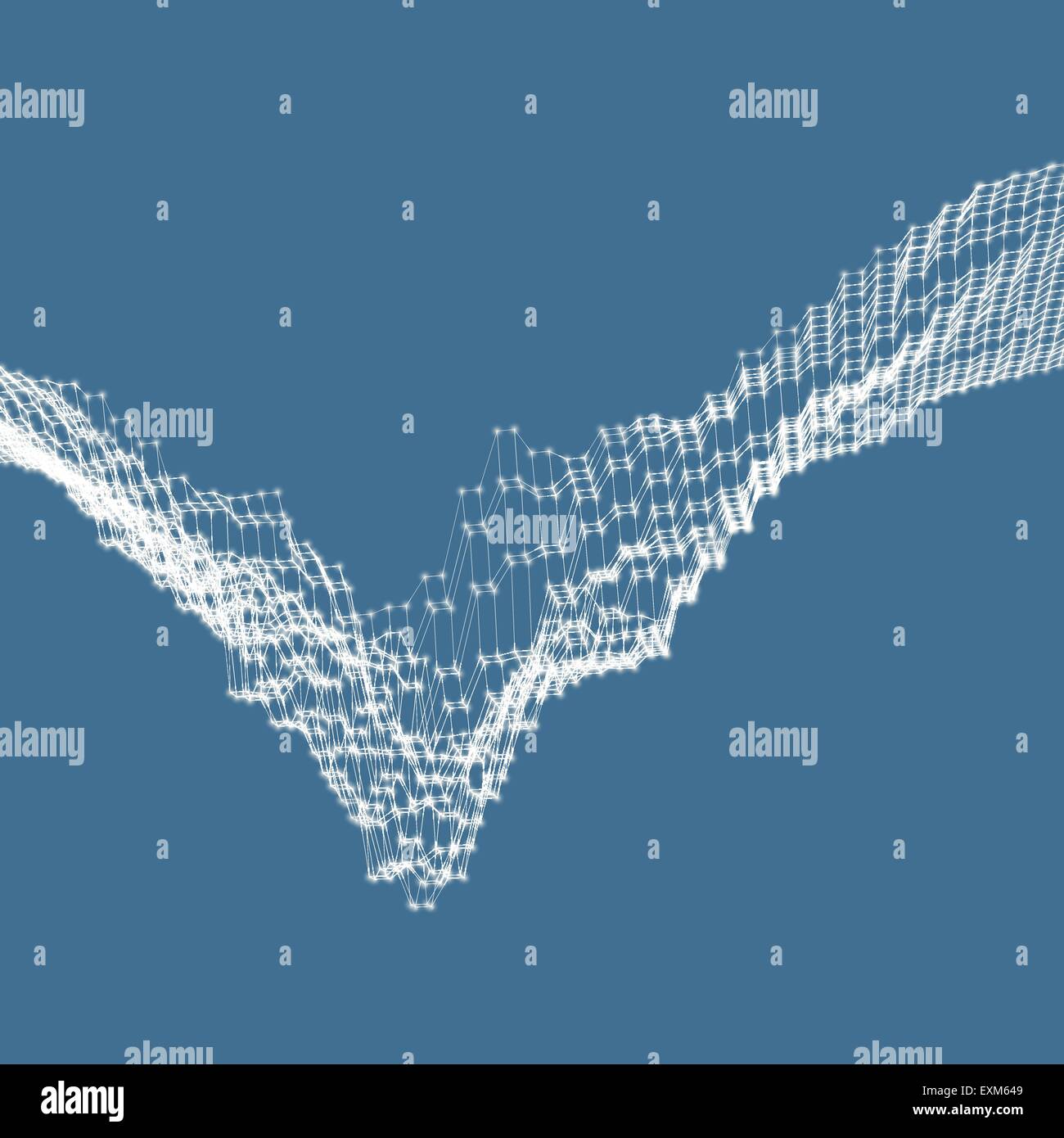 Network Abstract Background. 3d Technology Vector Illustration Stock ...