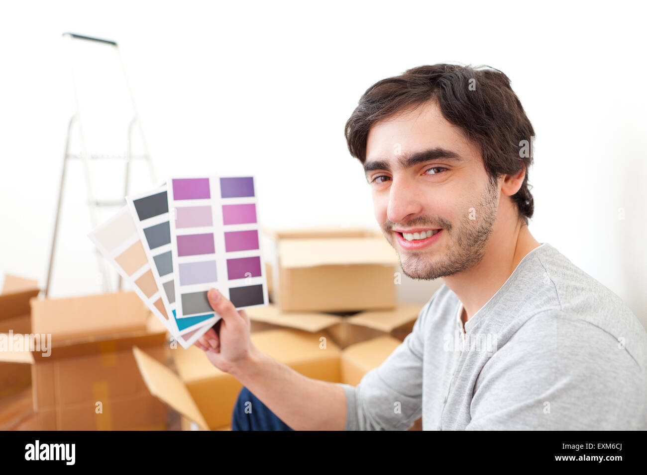 Young man paint color hi-res stock photography and images - Alamy
