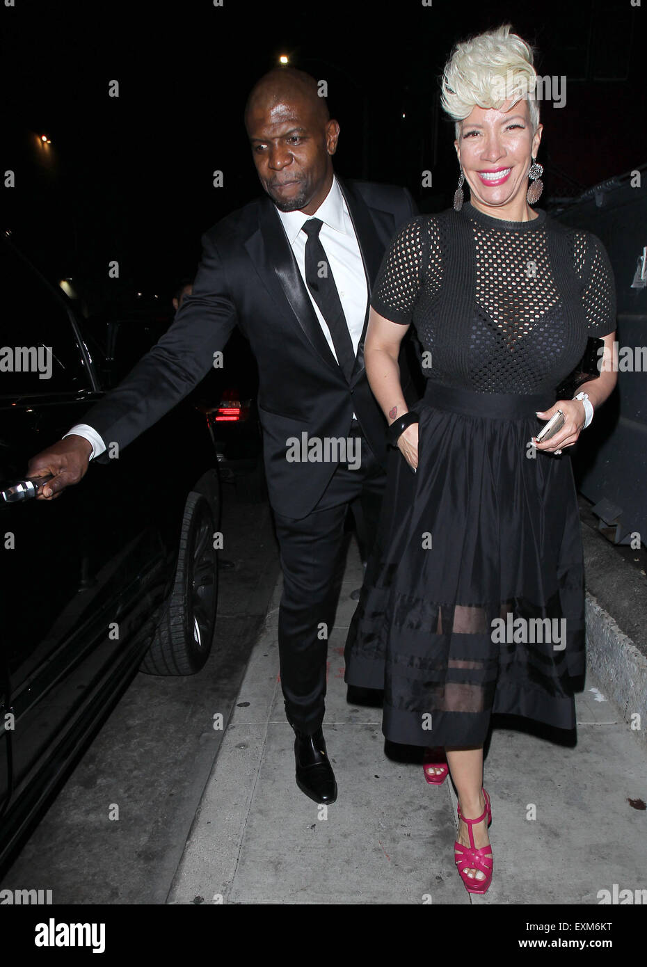 Terry Crews and wife his Rebecca Crews leaves Stevie Wonder&rsquo;s birthday
