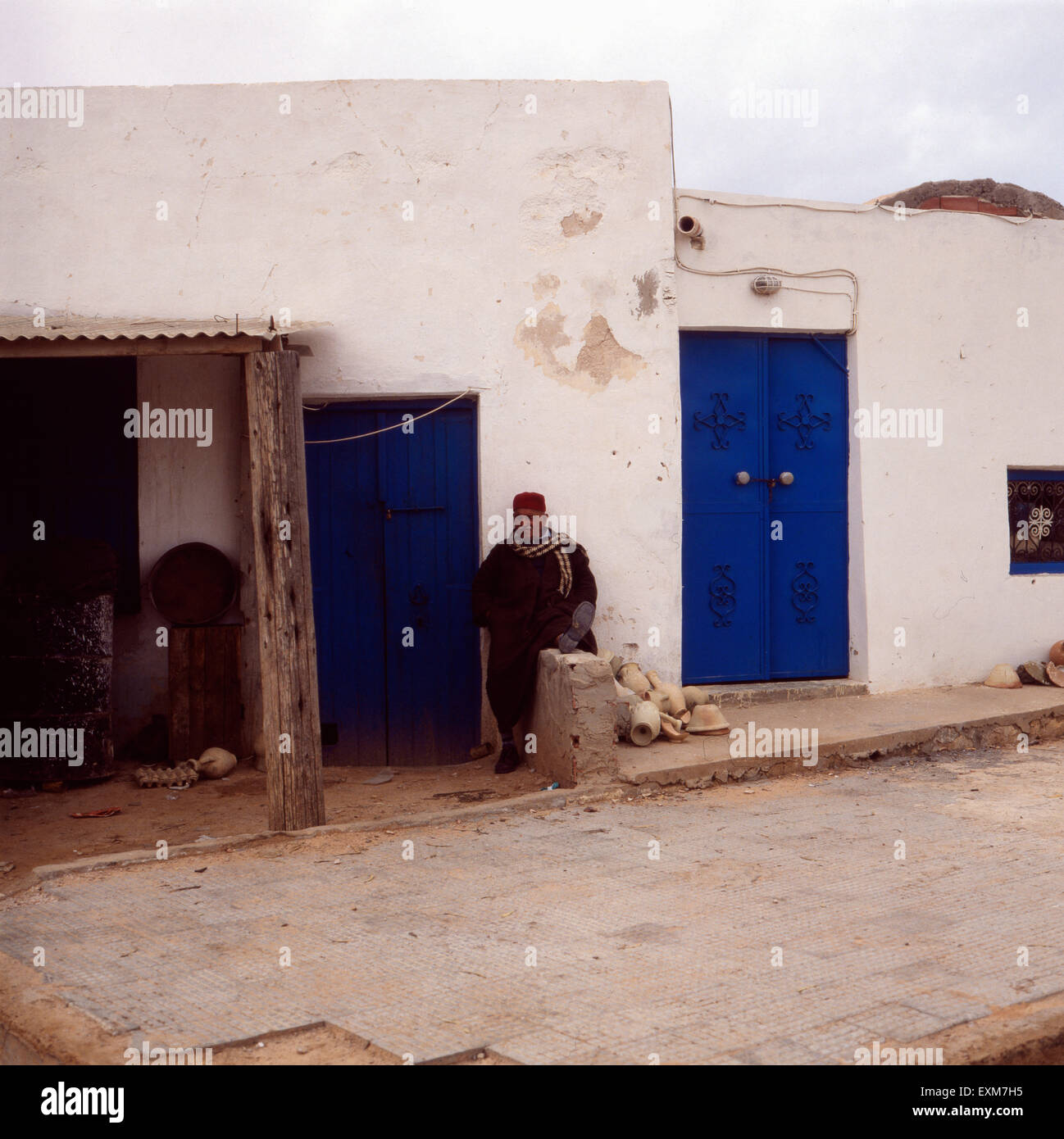 Alltag auf Djerba, Tunesien 1970er Jahre. Everyday life on the island of Djerba, Tunisia 1970s. Stock Photo
