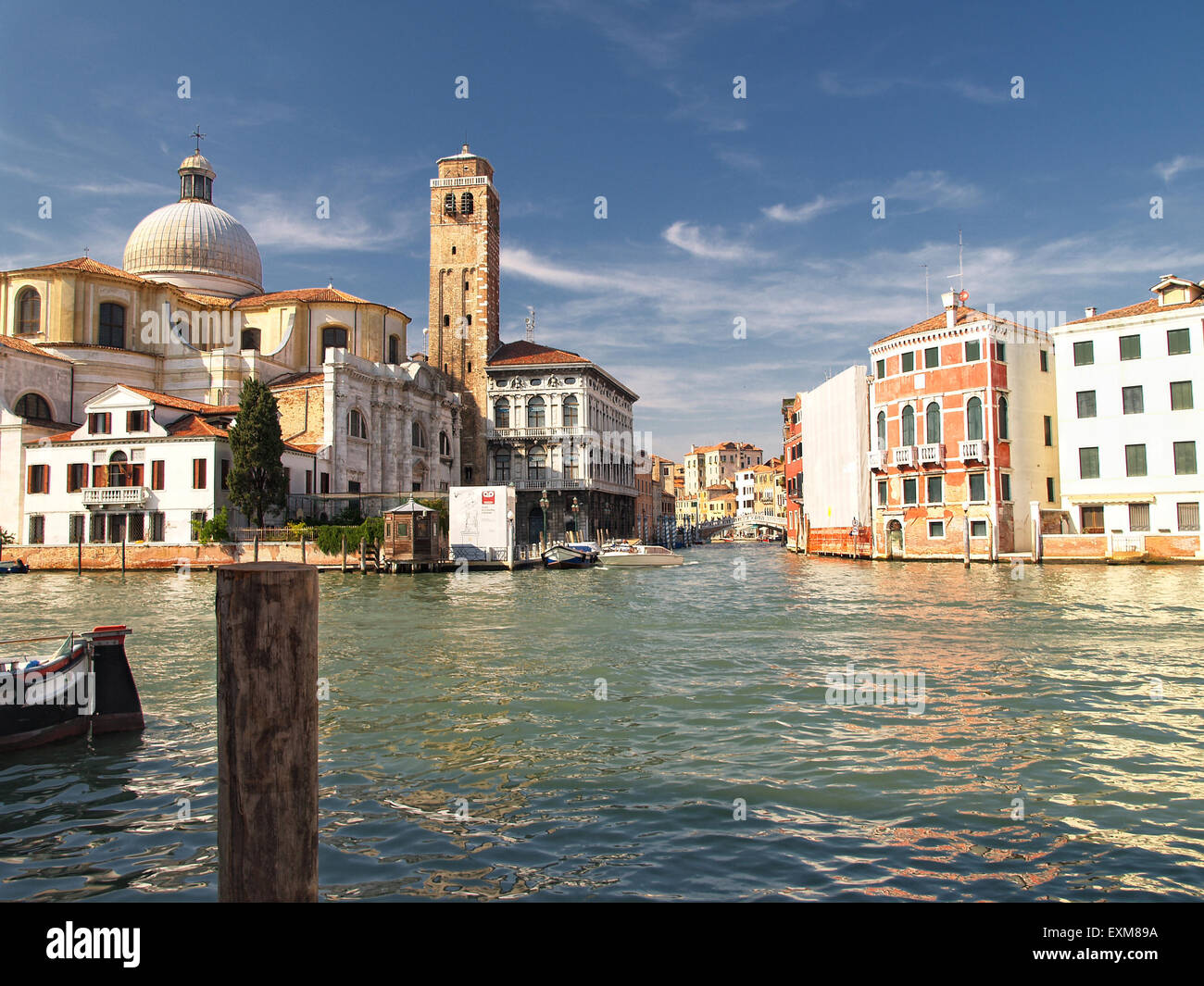 View of the Grand Canal in Venice, Italy. Stock Photo