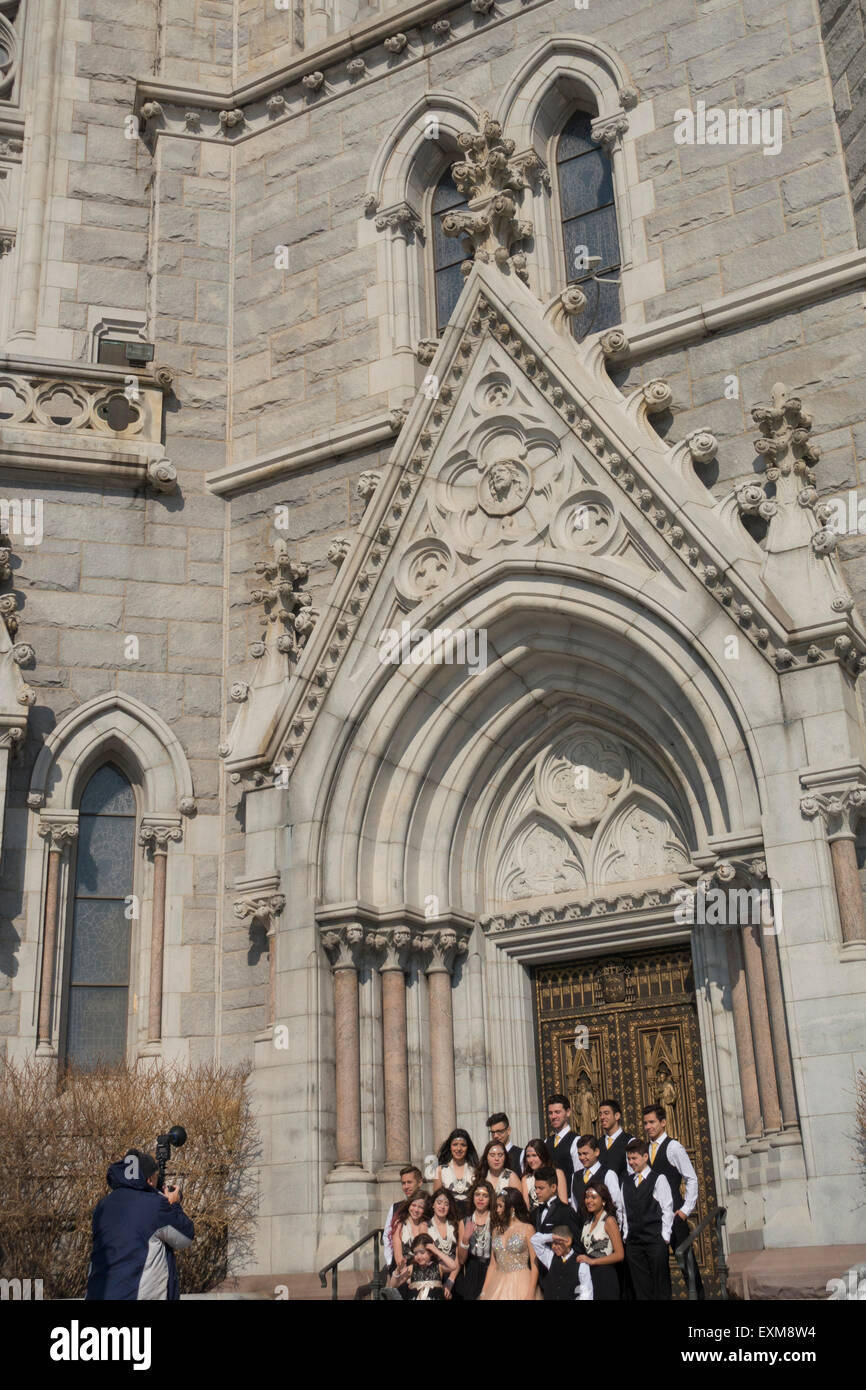 Cathedral Basilica of the Sacred heart Newark NJ Stock Photo