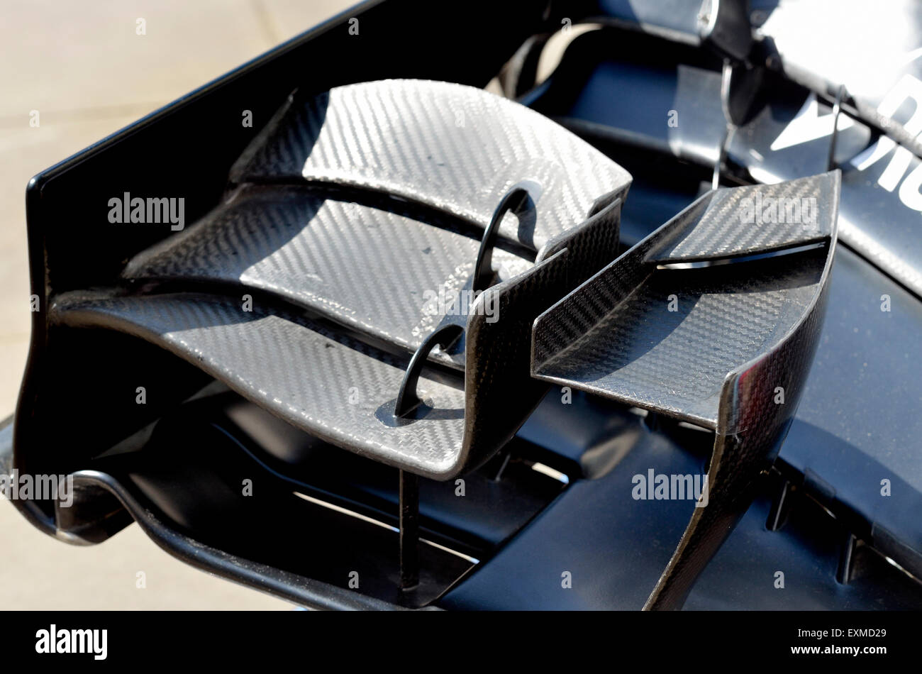 2014 Williams Formula One car - front wing detail Stock Photo