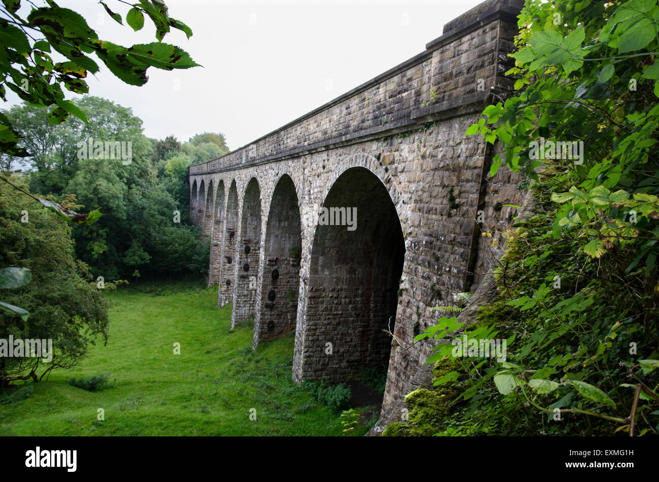 merrygill railway viaduct stainmore line cumbria Stock Photo