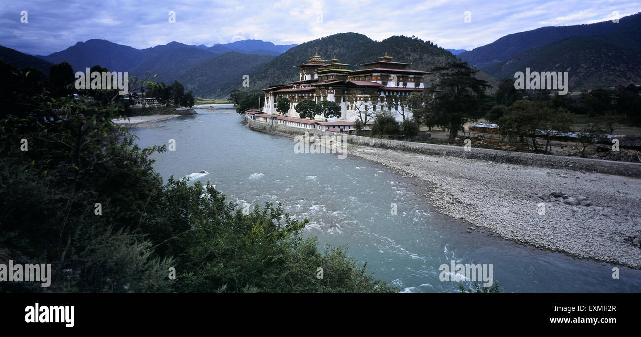 Palace of King, Dechencholing Palace, Thimphu, Thimpu, Bhutan, Asia, Asian Stock Photo