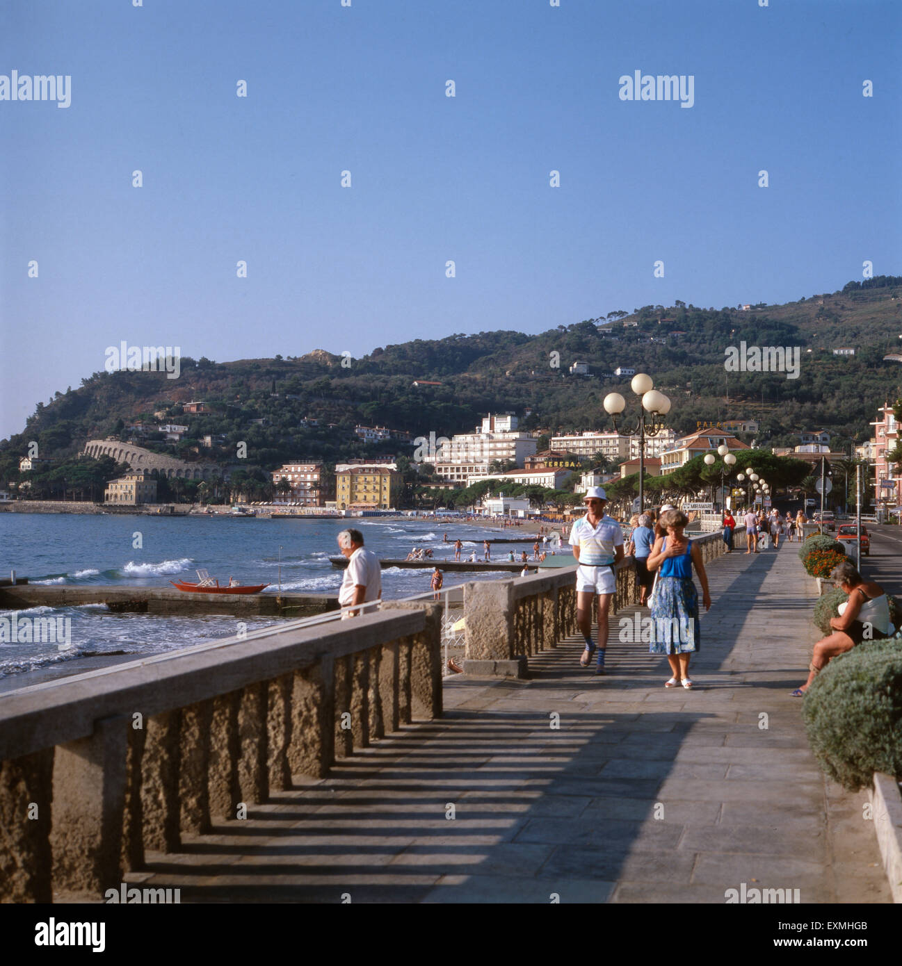 Urlaub in Diano Marina an der italienischen Riviera, Ligurien, Italien