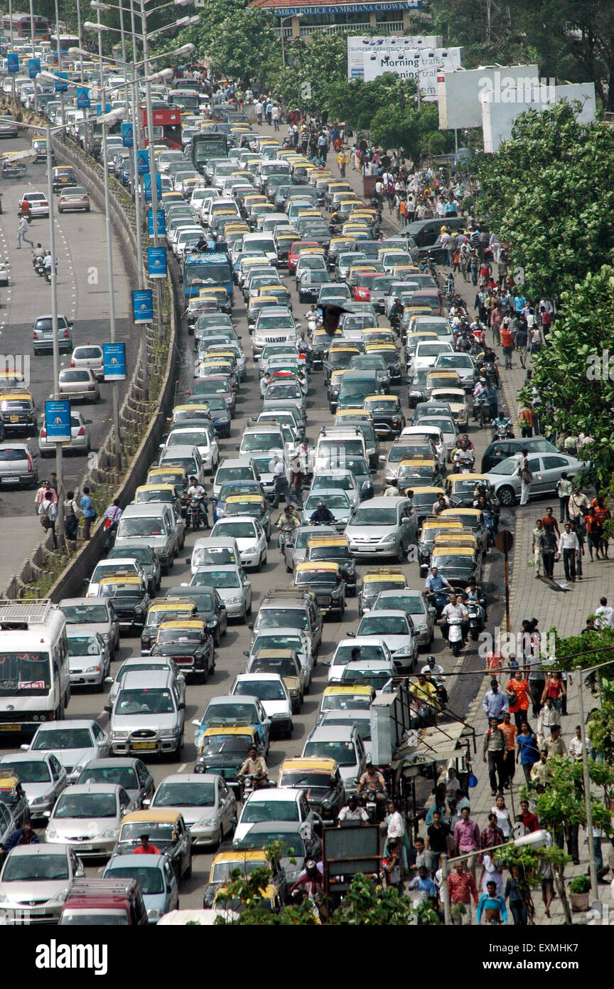 Traffic crowd, Marine Drive, Bombay, Mumbai, Maharashtra, India, Asia Stock Photo Alamy