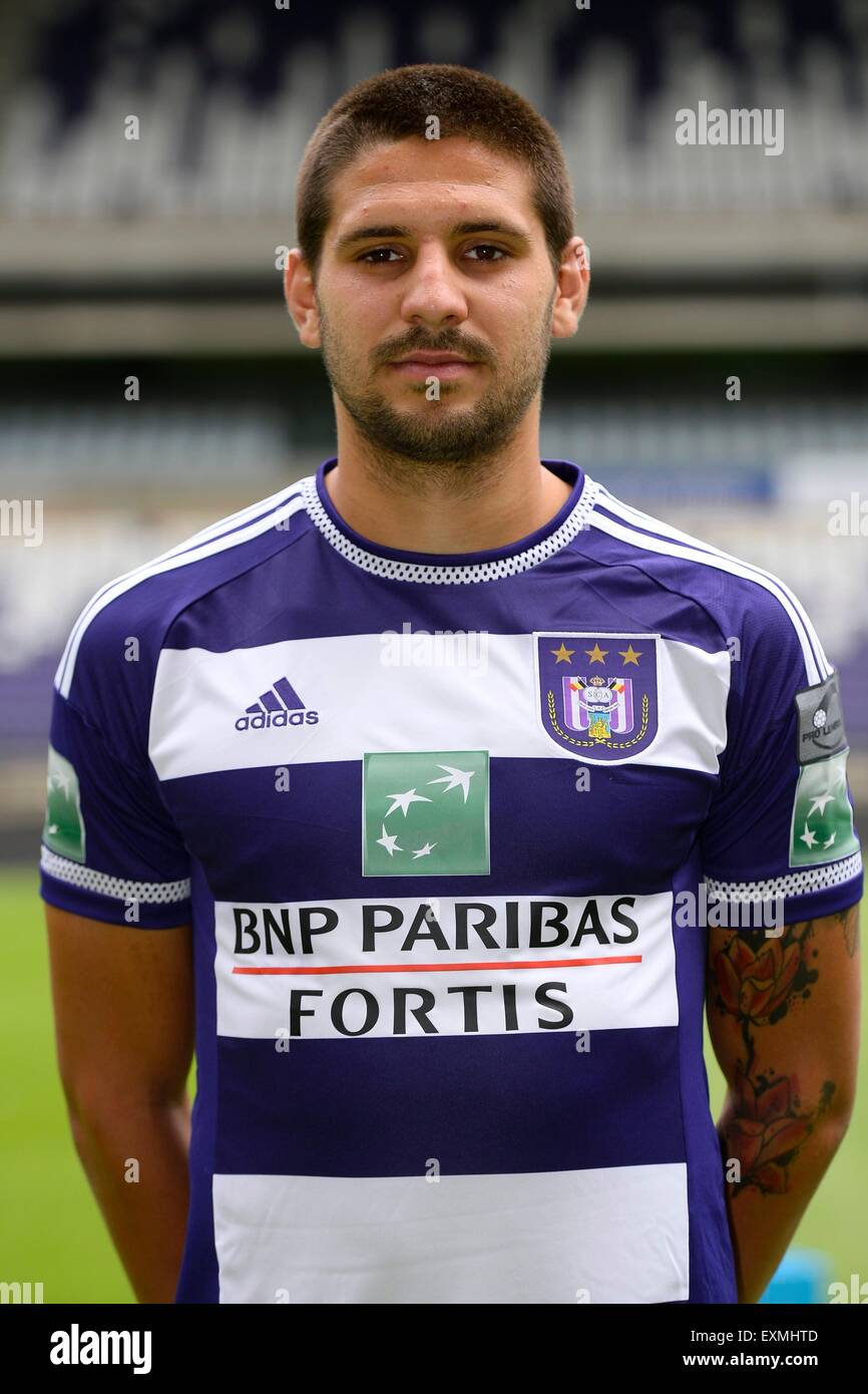08.07,2015. Anderlecht, Belgium. The official 201516 squad pictures of Mitrovic Aleksandar
