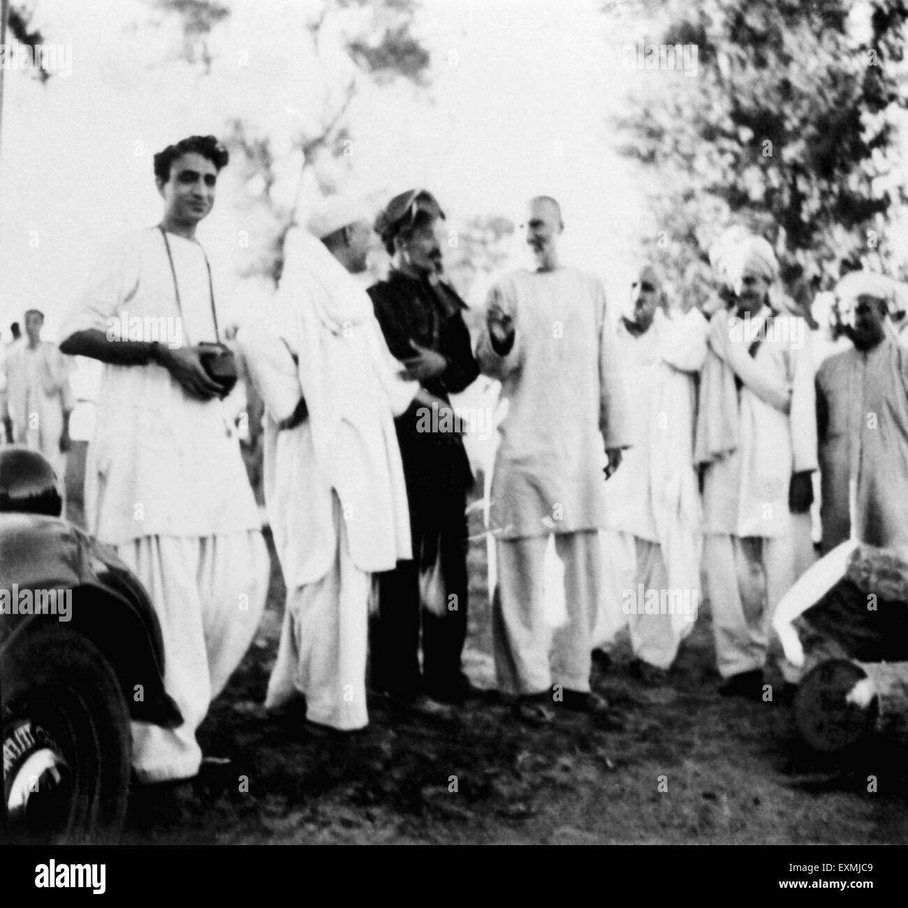 Khan Abdul Gaffar Khan and others during Mahatma Gandhi's visit to the ...