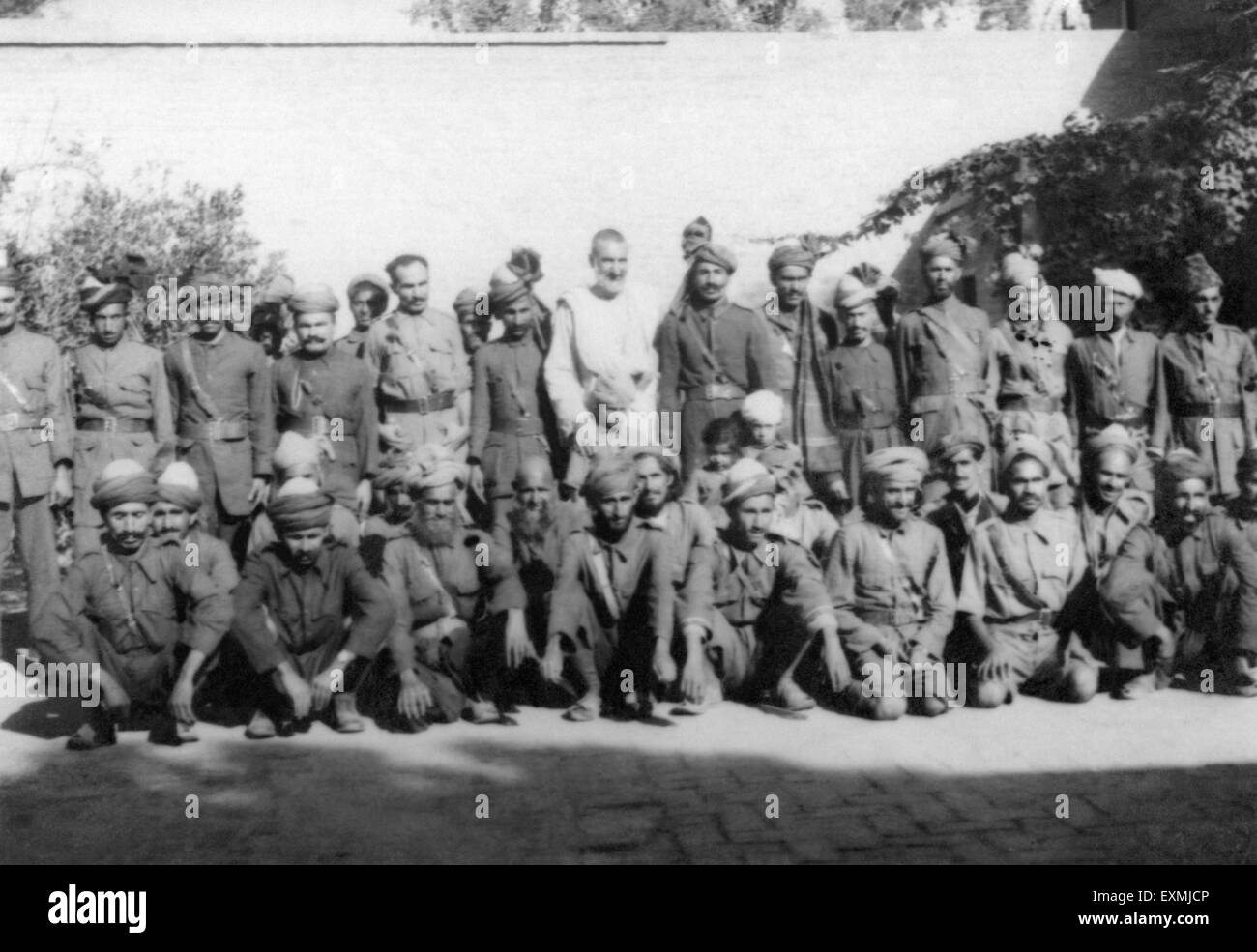 Khan Abdul Gaffar Khan midst nonviolent army founded occasion Mahatma Gandhi Peshawar West Frontier Provinces Afghanistan Stock Photo