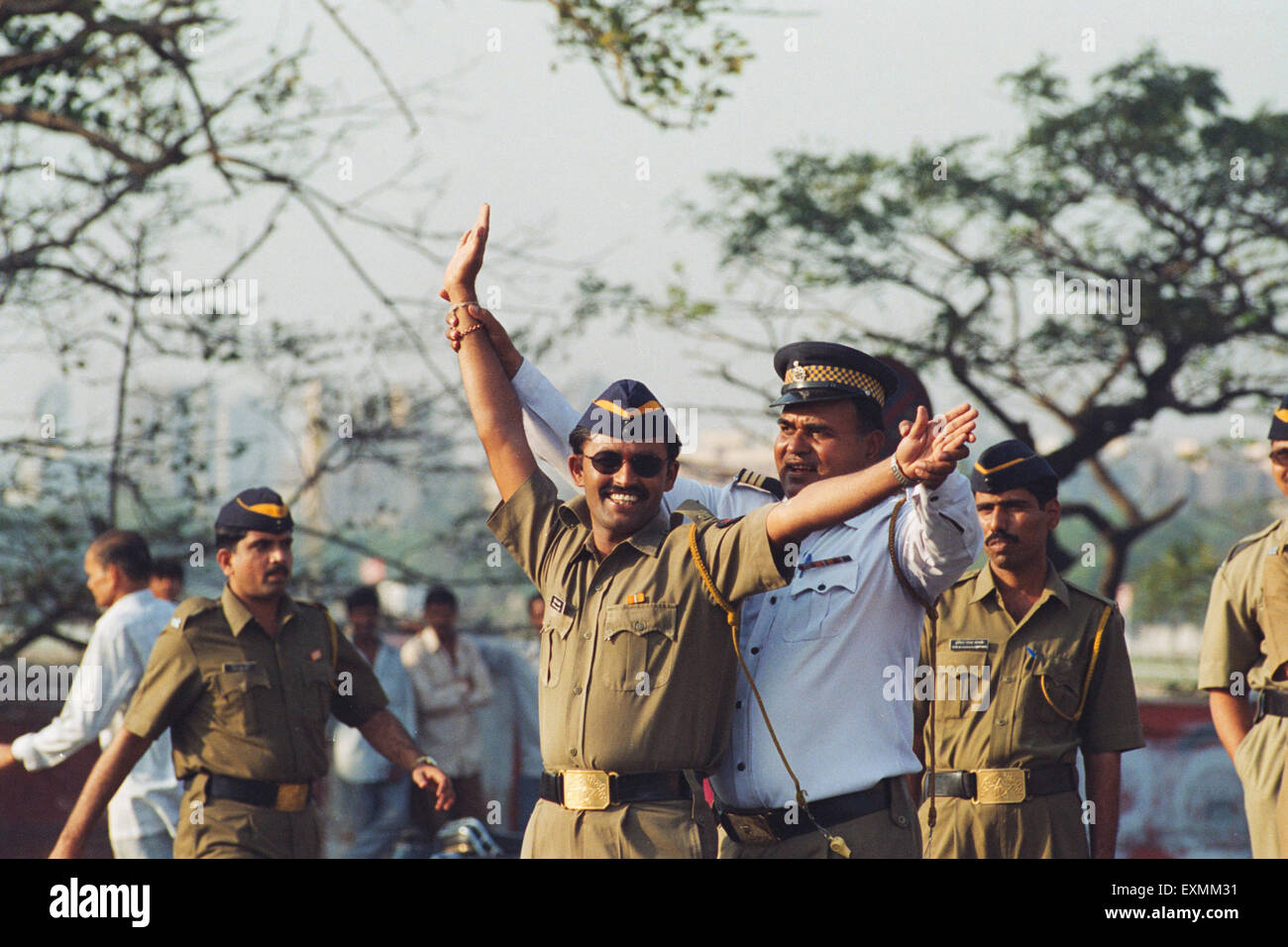 Police traffic control training learning bombay mumbai maharashtra india asia Stock Photo