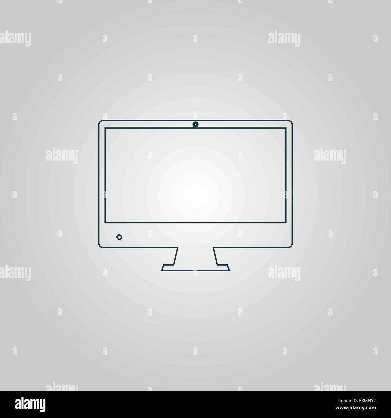 Computer display icon. Monitor simbol Stock Vector Image & Art - Alamy