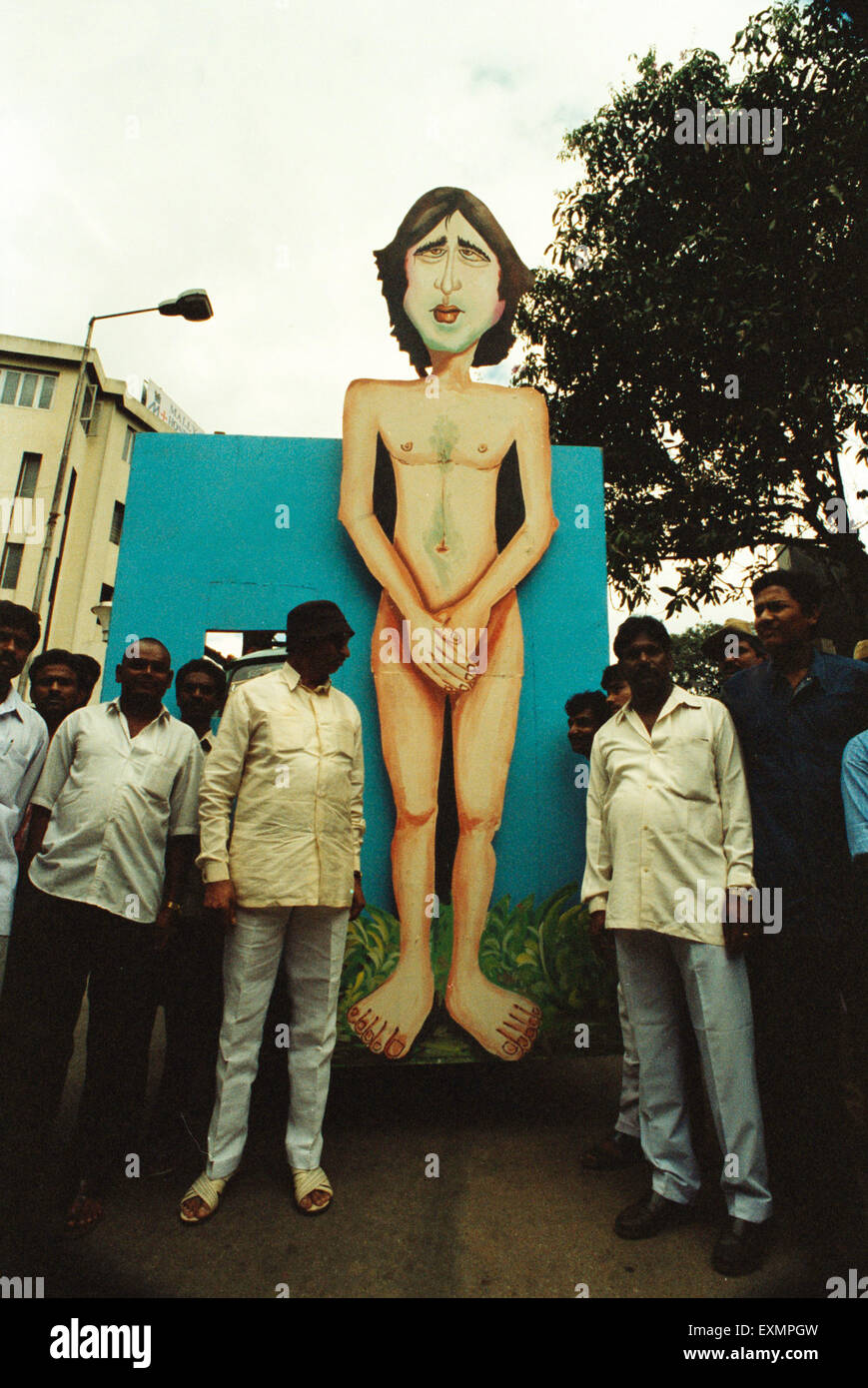 Amitabh Bachchan, nude cut out poster, Indian bollywood actor, bombay,  mumbai, maharashtra, india, asia Stock Photo - Alamy