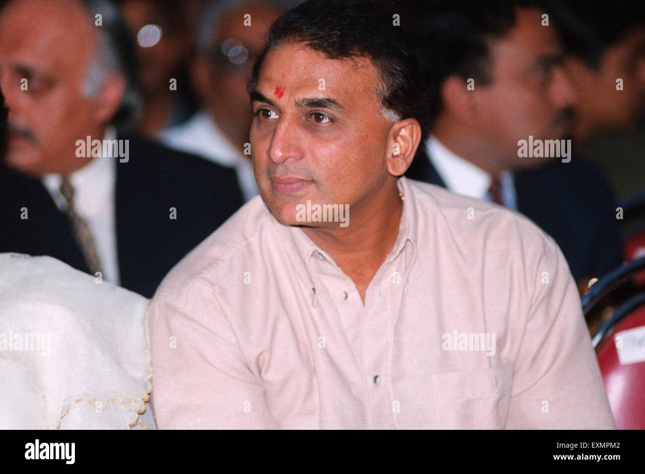 Sunil Manohar Sunny Gavaskar is an Indian former cricketer who played during the 1970s and 1980s for the Mumbai cricket team and Indian national team Stock Photo