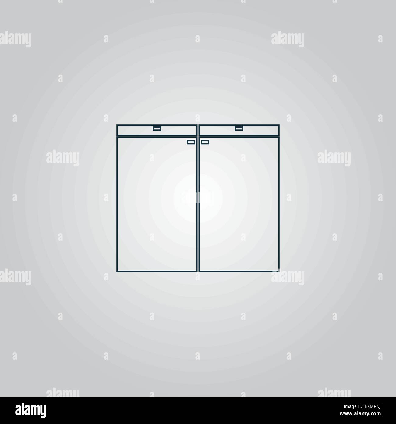 Cabinet silhouettes hi-res stock photography and images - Alamy
