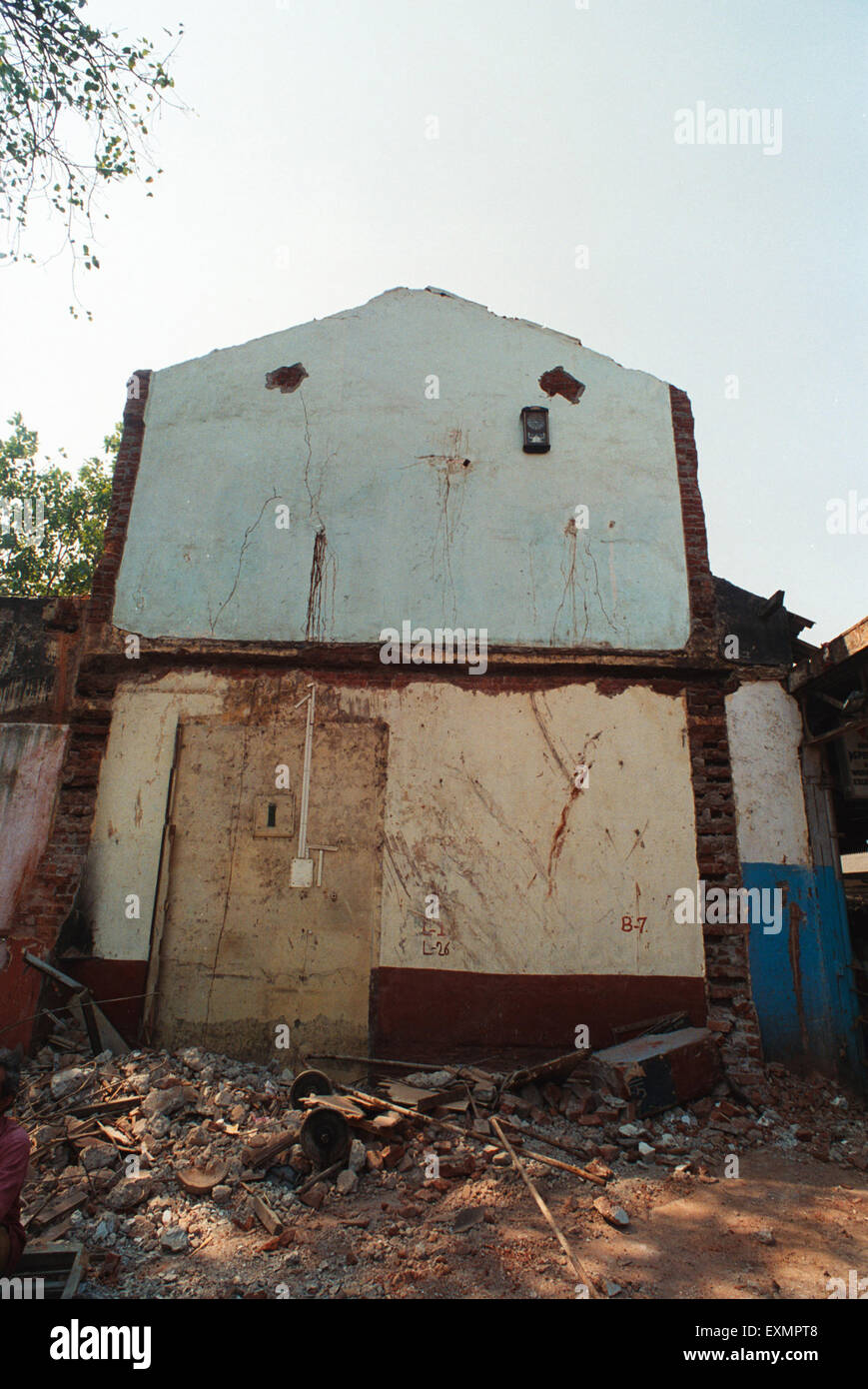 demolished house Dadar Bombay Mumbai Maharashtra India Asia Stock Photo