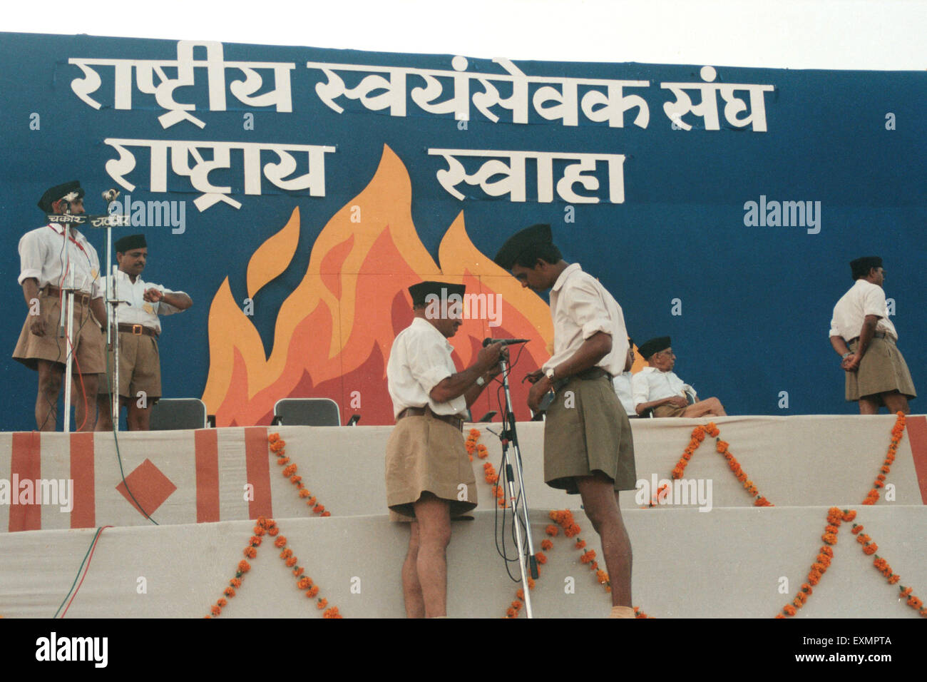 Rss Rashtriya Swayamsevak Sangh Indian Right Wing Hindu Nationalist Paramilitary Volunteer Organisation Function Bombay Mumbai Maharashtra India Asia Stock Photo Alamy