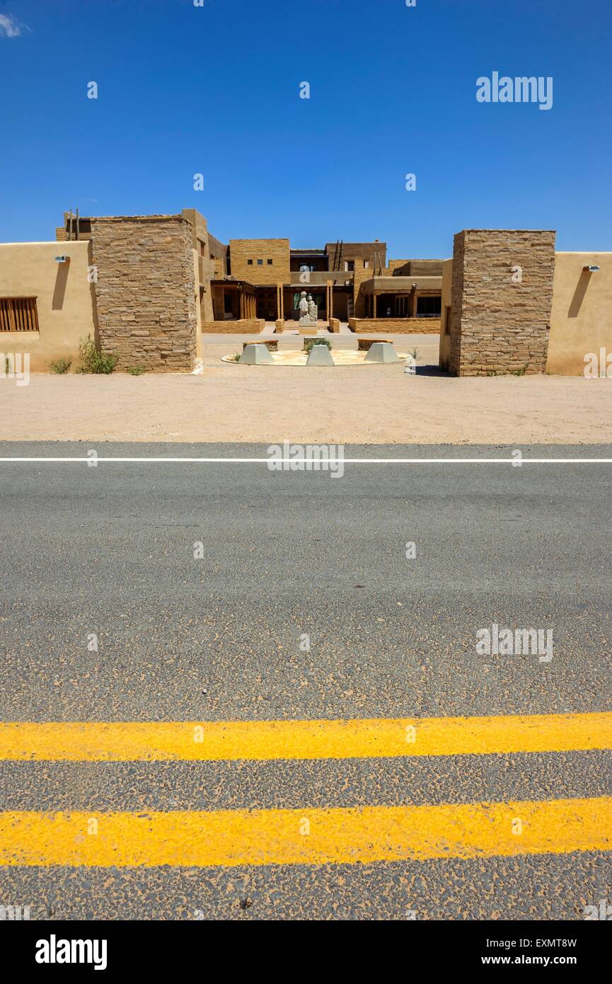 Sky City Cultural Center and Haak’u Museum. Acoma Pueblo. Cibola County, New Mexico. USA Stock Photo